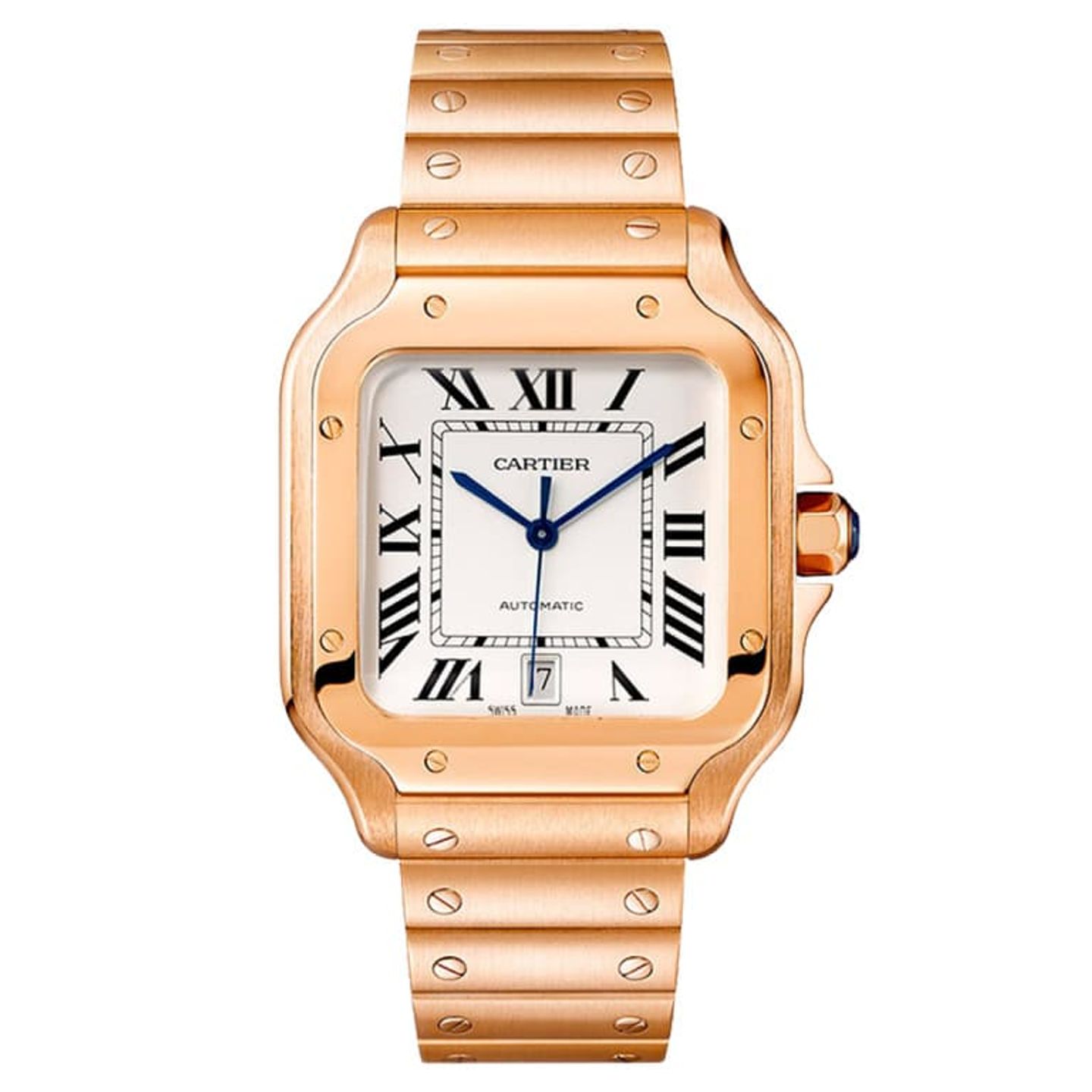 Cartier Santos WGSA0018 (2024) - Zilver wijzerplaat 40mm Roségoud (1/1)