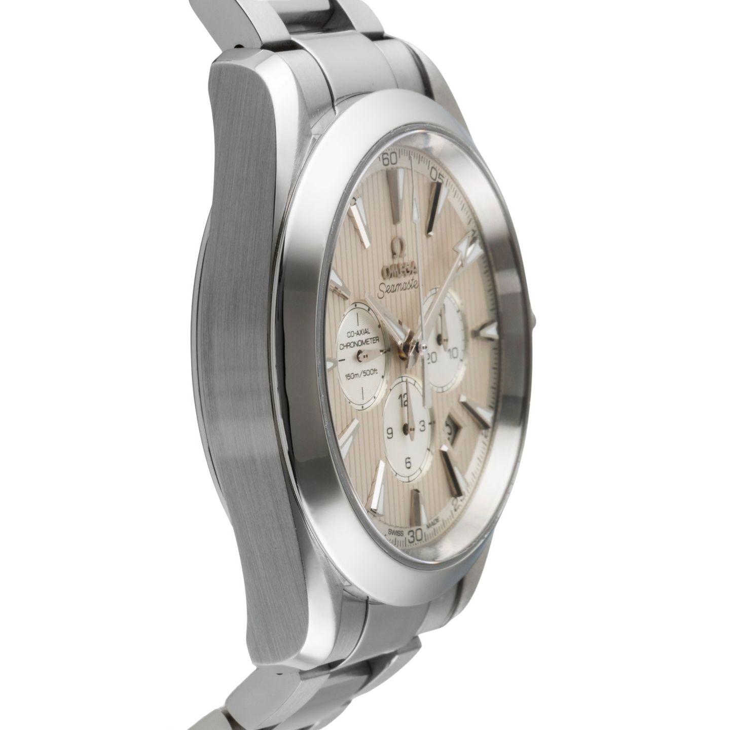 Omega Seamaster Aqua Terra 231.10.44.50.09.001 (Unknown (random serial)) - Beige dial 44 mm Steel case (7/8)