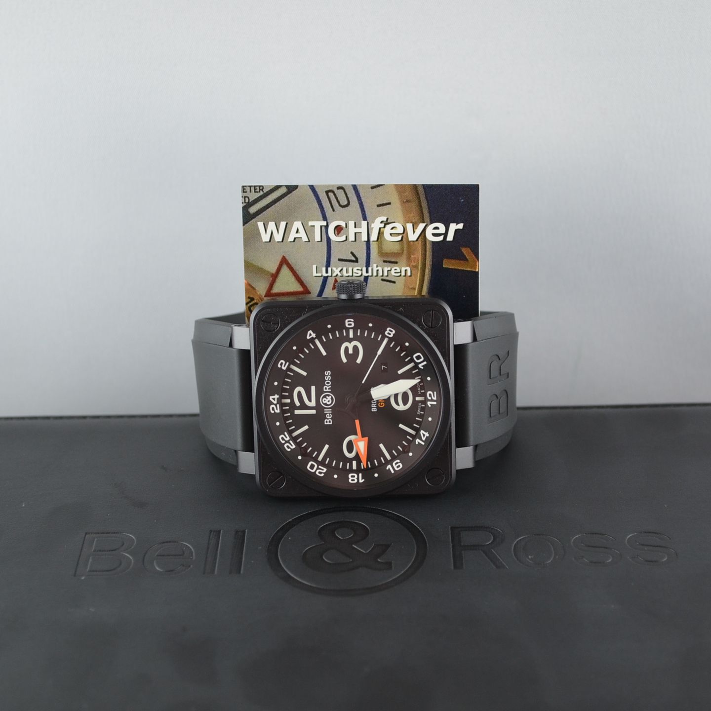 Bell & Ross BR 01-93 GMT BR0193-GMT (Unknown (random serial)) - Black dial 46 mm Steel case (4/4)