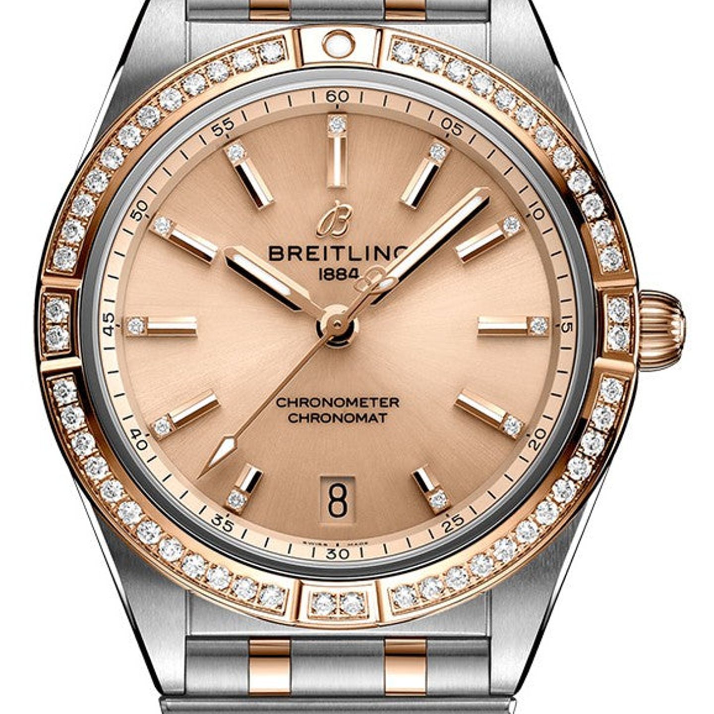 Breitling Chronomat 36 U10380591K1U1 (2025) - Roze wijzerplaat 36mm Staal (1/1)