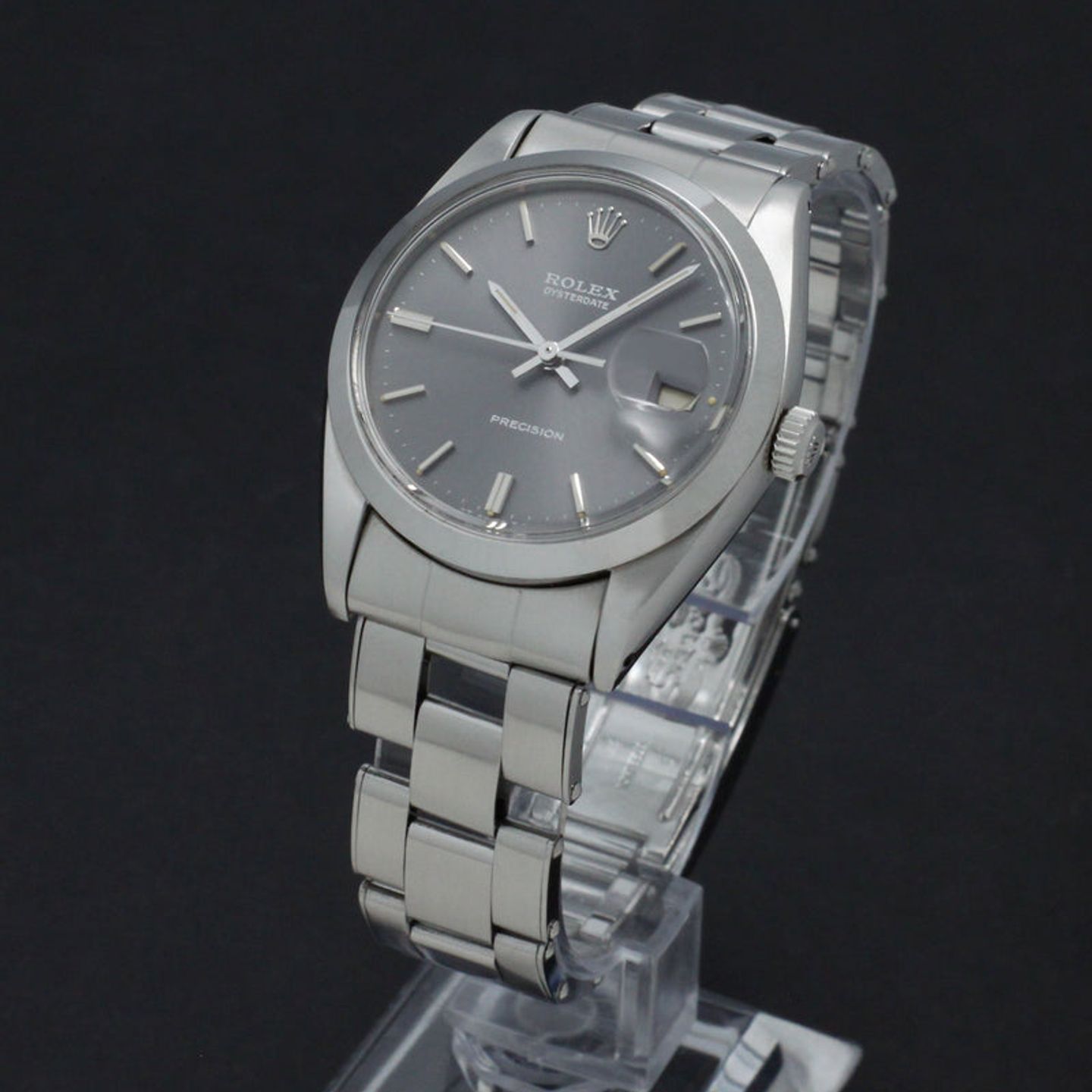 Rolex Oyster Precision 6694 (1966) - Grey dial 34 mm Steel case (2/7)