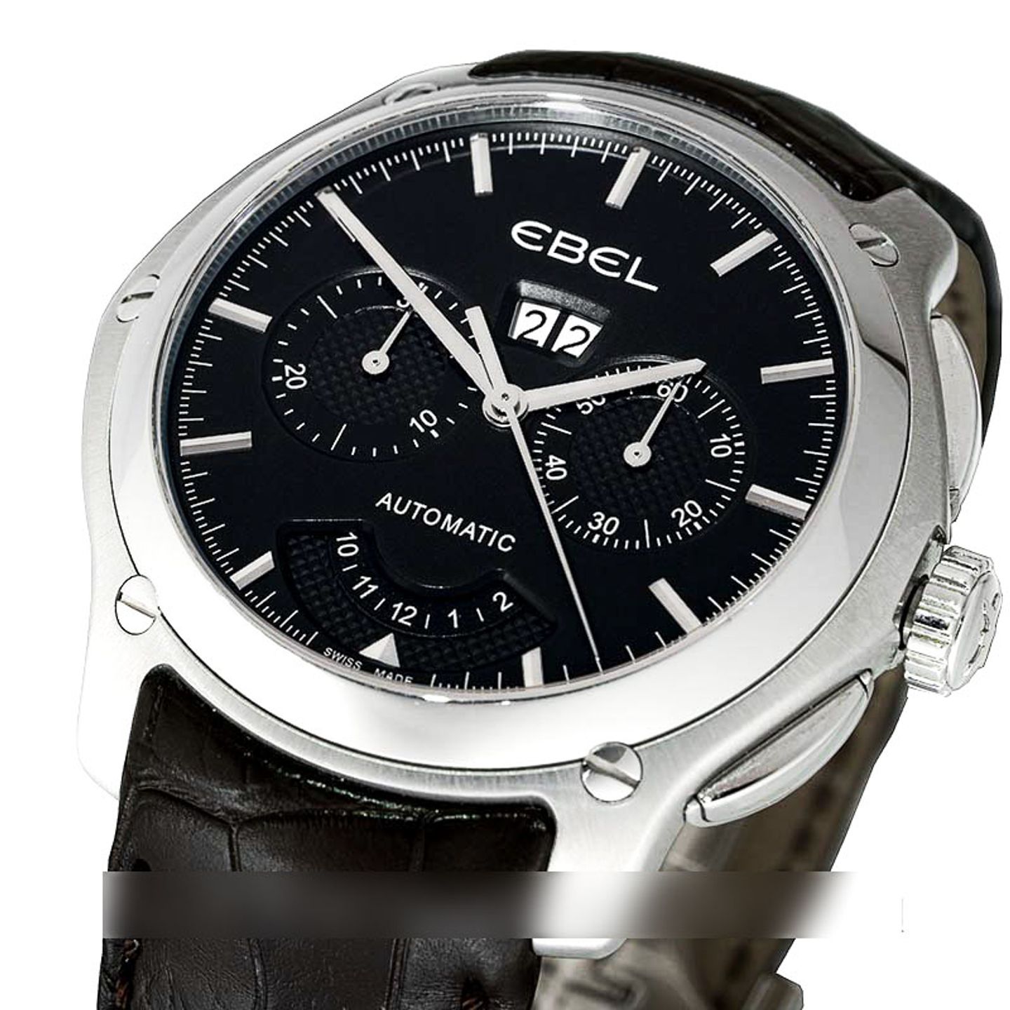 Ebel Classic Hexagon E9305F71 (Onbekend (willekeurig serienummer)) - Zwart wijzerplaat 48mm Staal (2/5)