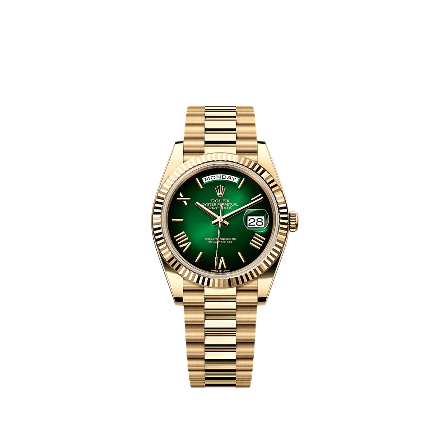 Rolex Day-Date 40 228238 (2025) - Green dial 40 mm Yellow Gold case (1/1)