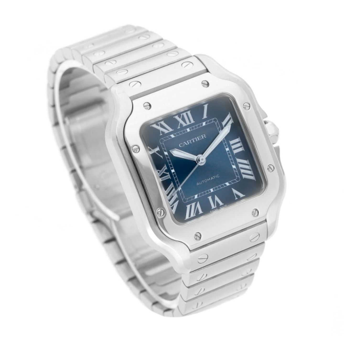 Cartier Santos WSSA0063 (2025) - Blue dial 35 mm Steel case (3/5)