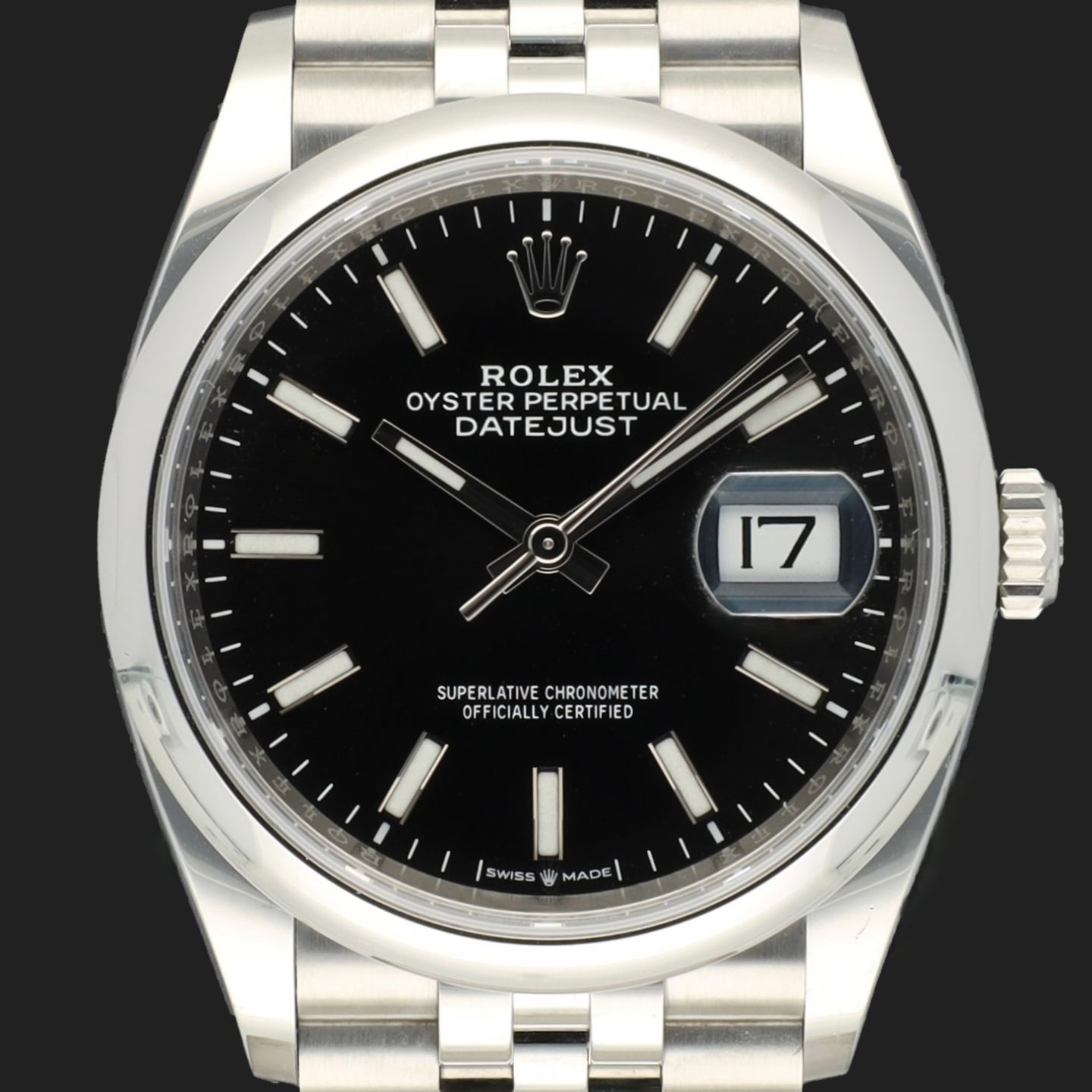 Rolex Datejust 36 126200 (2020) - Zwart wijzerplaat 36mm Staal (2/8)