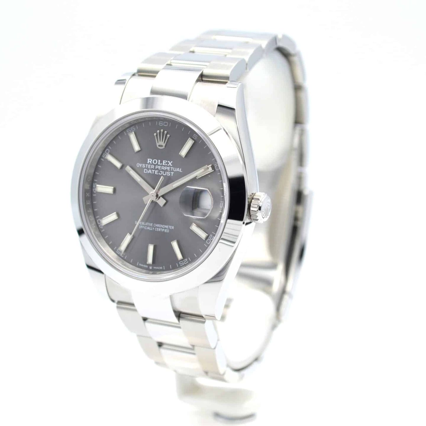 Rolex Datejust 41 126300 (2022) - Grijs wijzerplaat 41mm Staal (2/7)