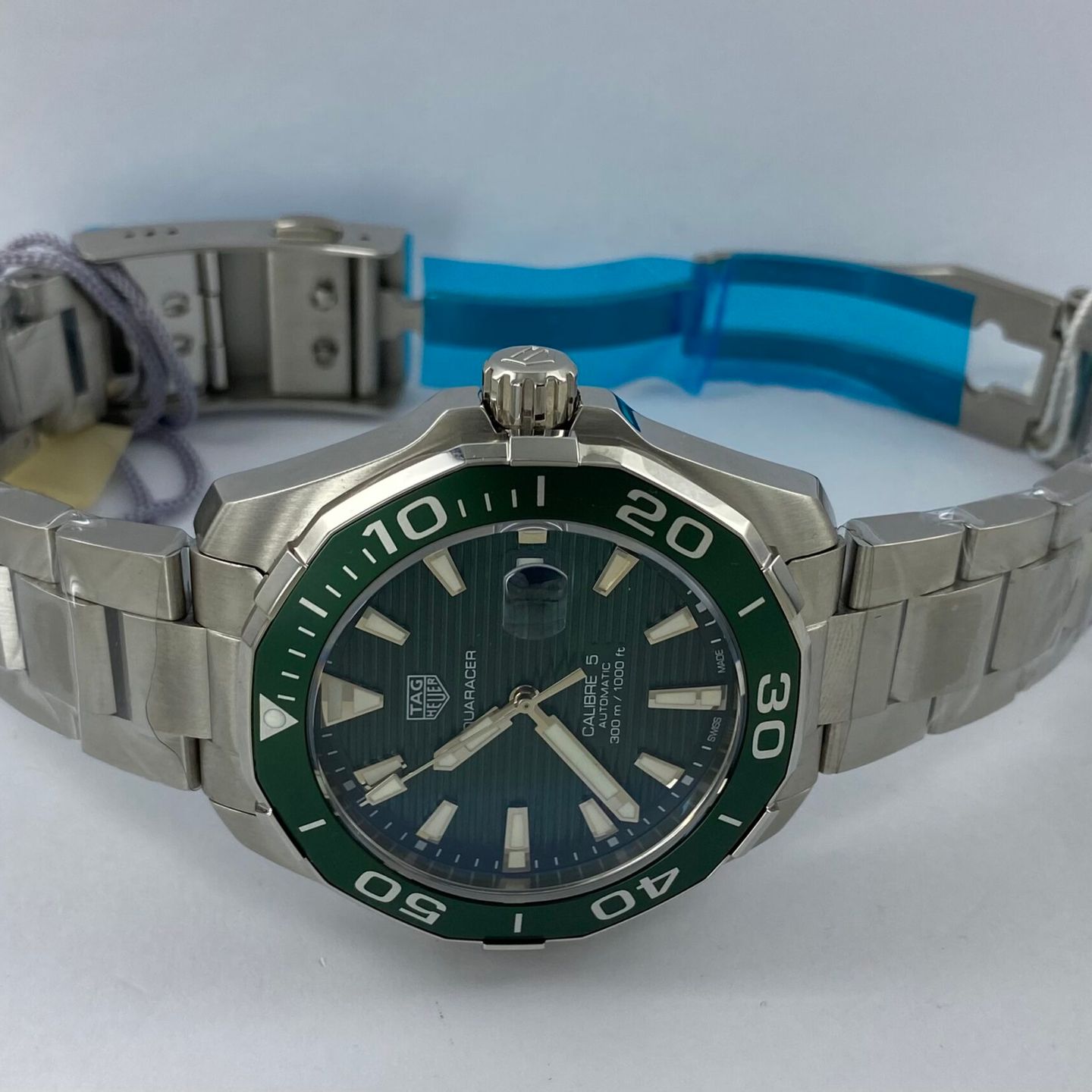 TAG Heuer Aquaracer - (2023) - Green dial 43 mm Steel case (2/7)
