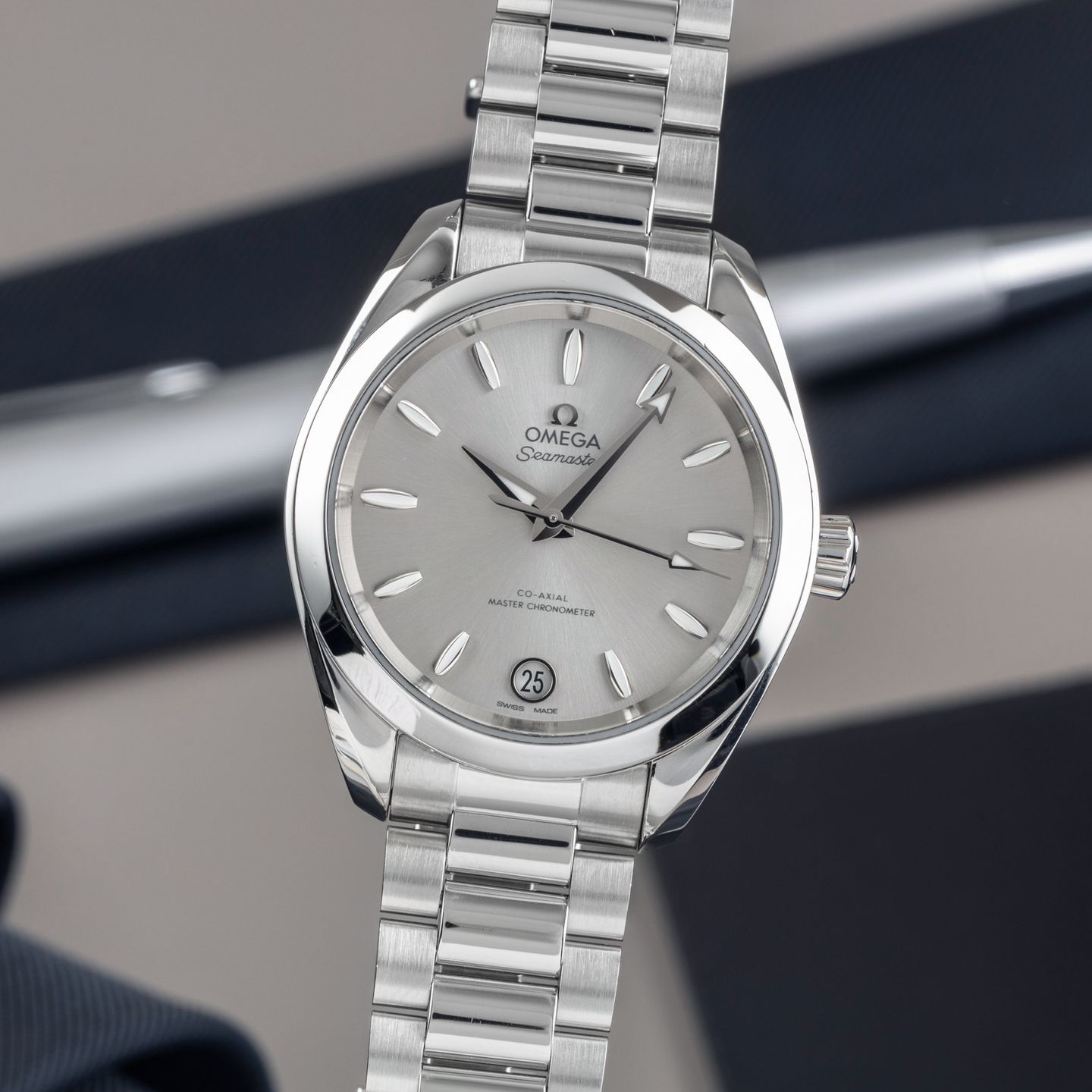 Omega Seamaster Aqua Terra 220.10.34.20.09.001 (Unknown (random serial)) - White dial 34 mm Steel case (3/8)