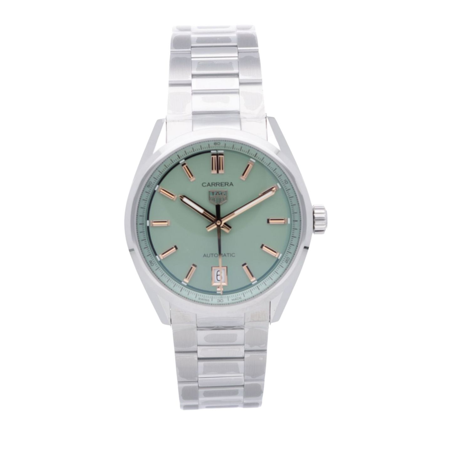 TAG Heuer Carrera Lady WBN2312.BA0001 (2026) - Groen wijzerplaat 36mm Staal (1/7)