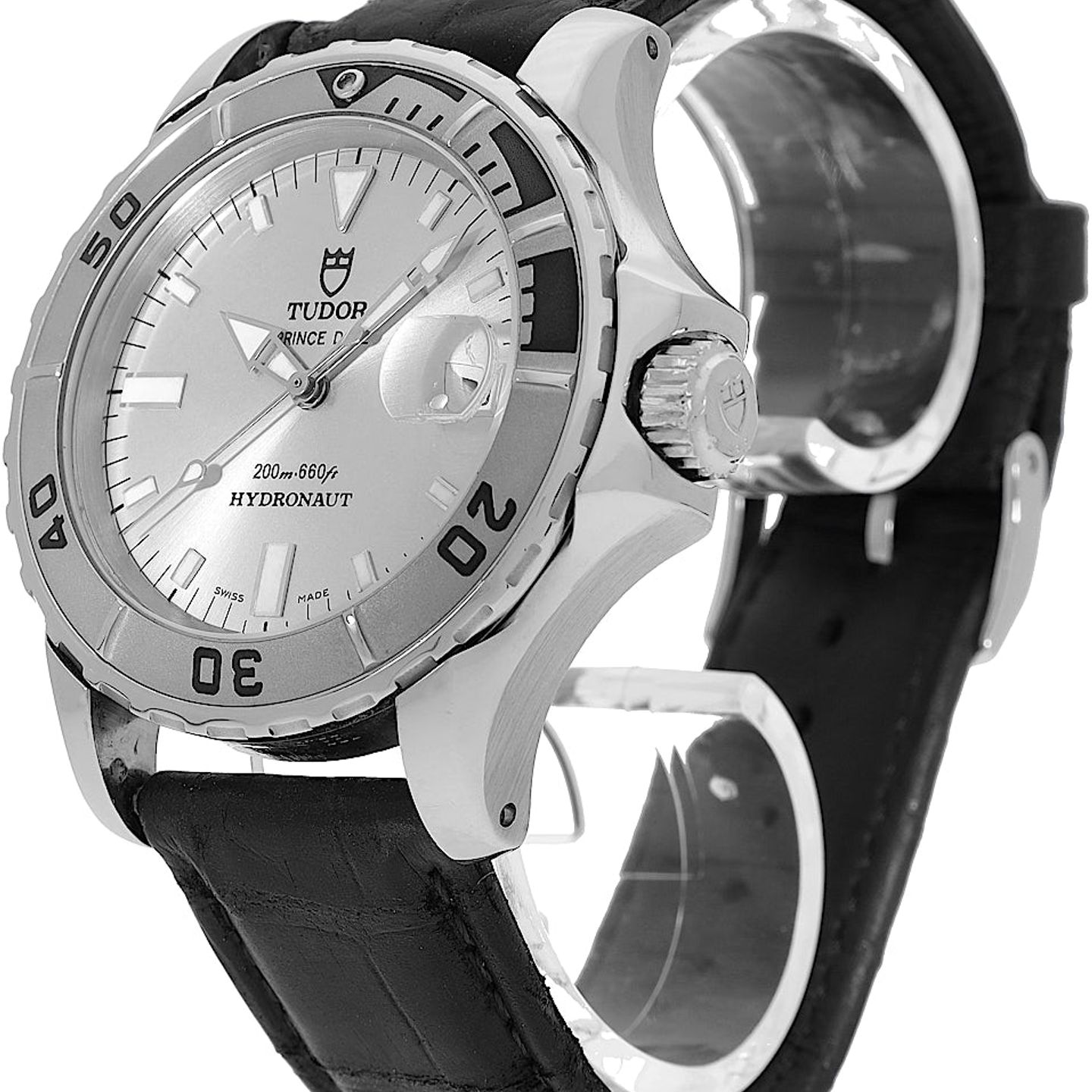 Tudor Hydronaut 89190 (Onbekend (willekeurig serienummer)) - Zilver wijzerplaat 40mm Staal (3/5)