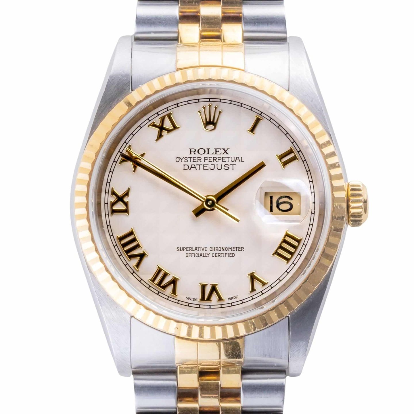 Rolex Datejust 36 16233 (2003) - 36 mm Gold/Steel case (3/8)