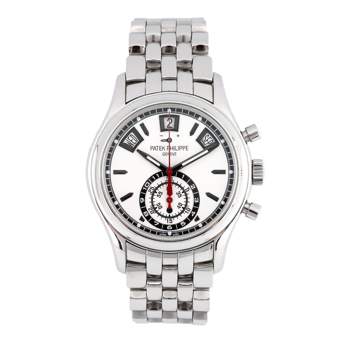 Patek Philippe Annual Calendar Chronograph 5960/1A-001 (2015) - Silver dial 41 mm Steel case (1/6)