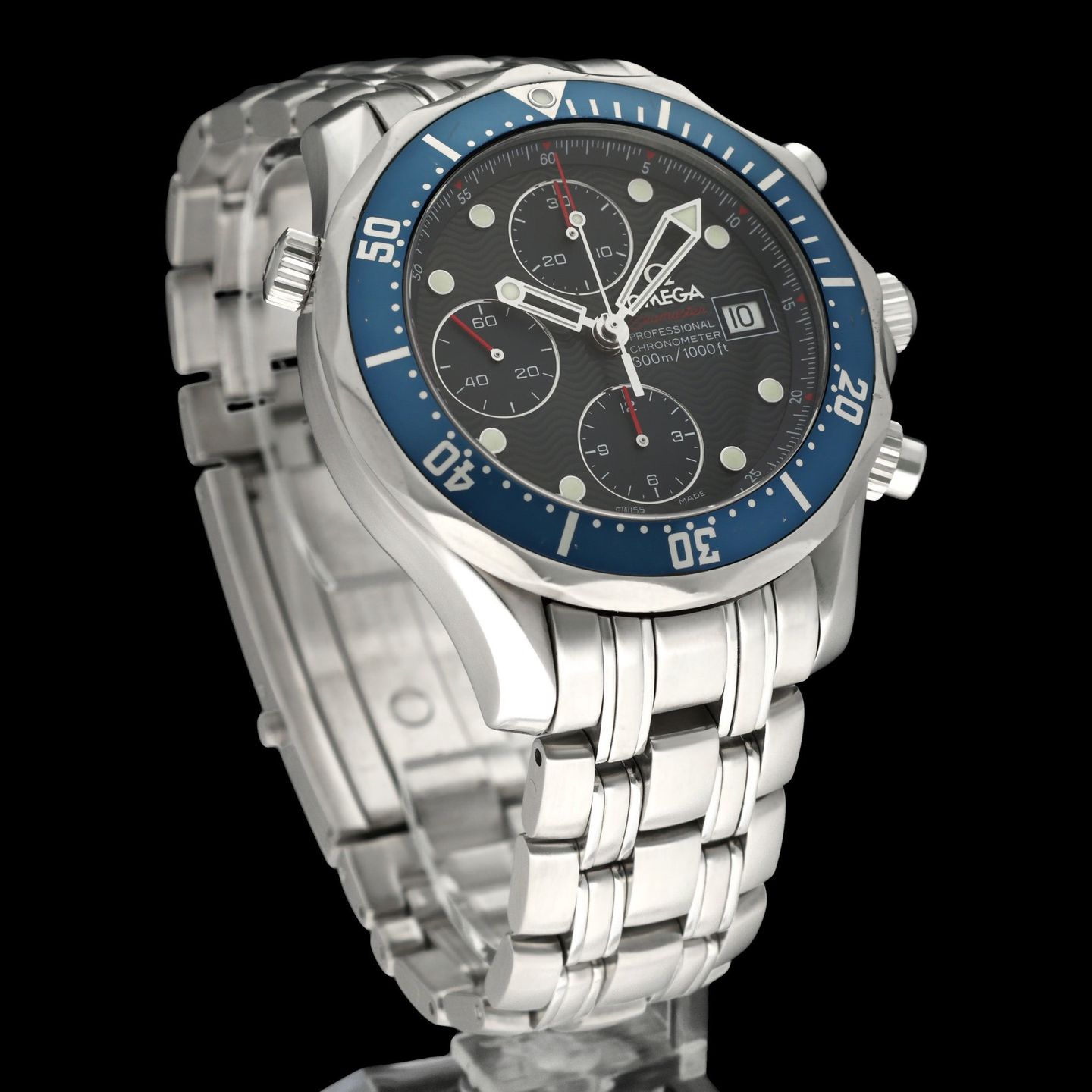 Omega Seamaster Diver 300 M 2225.80.00 (2008) - Blue dial 42 mm Steel case (4/8)