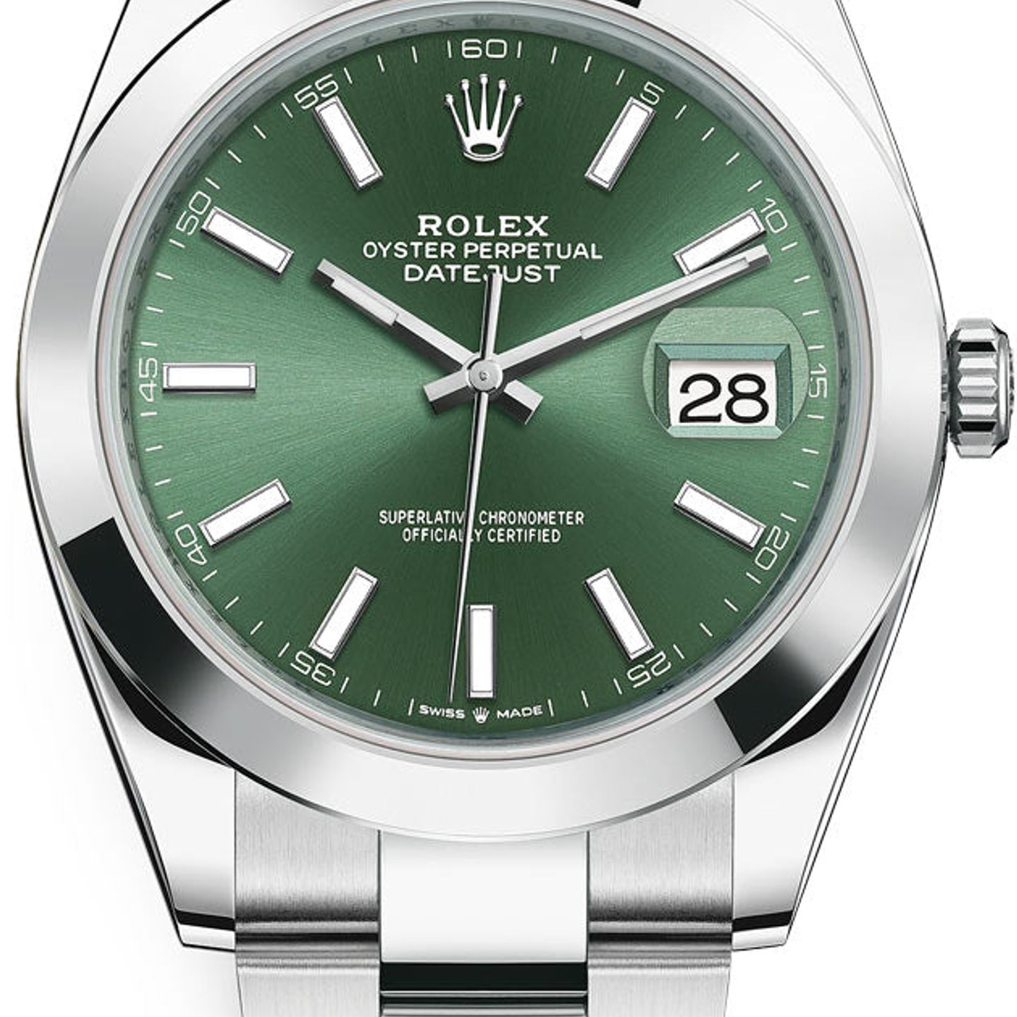 Rolex Datejust 41 126300 (2024) - Green dial 41 mm Steel case (1/1)