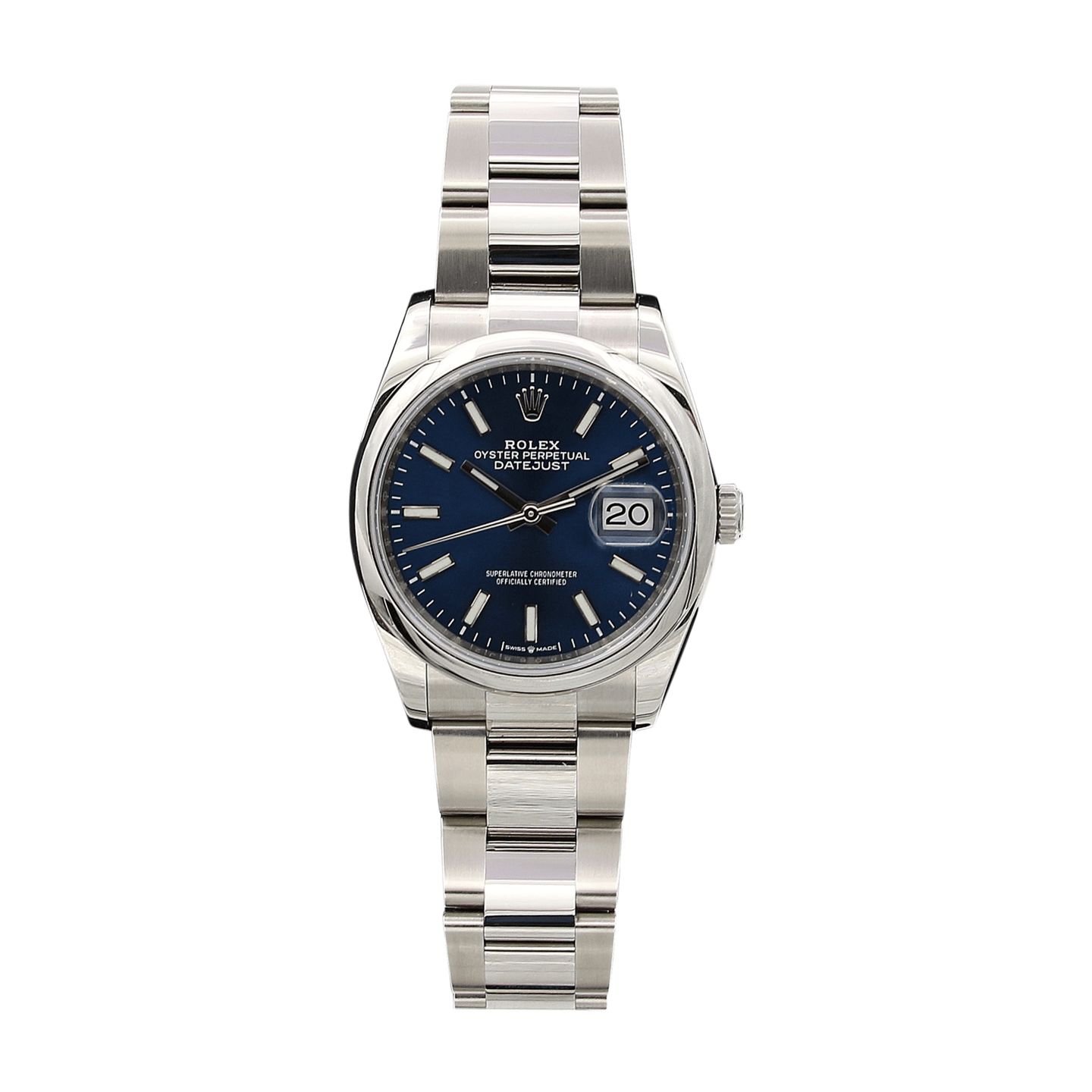 Rolex Datejust 36 126200 (Unknown (random serial)) - Blue dial 36 mm Steel case (1/8)