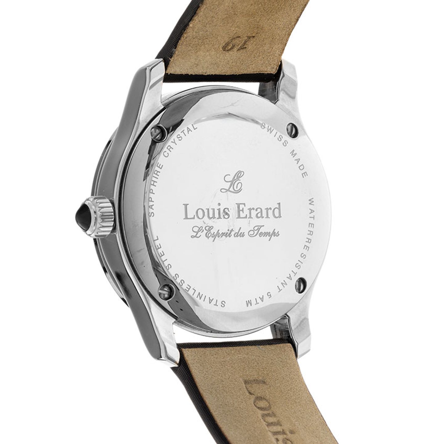 Louis Erard Unknown 92600.SE02 (Unknown (random serial)) - Black dial 36 mm Steel case (4/5)