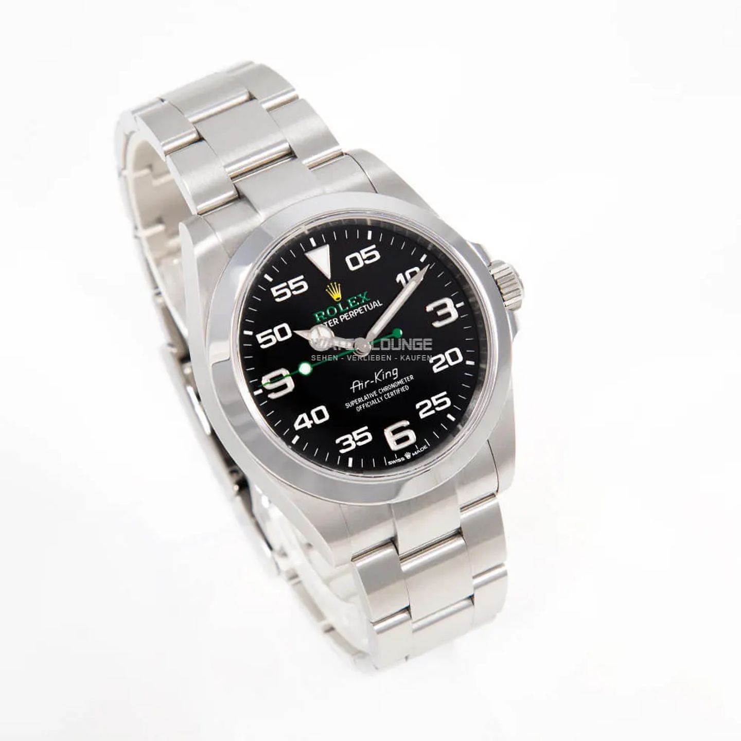 Rolex Air-King 126900 (2022) - Black dial 40 mm Steel case (4/8)