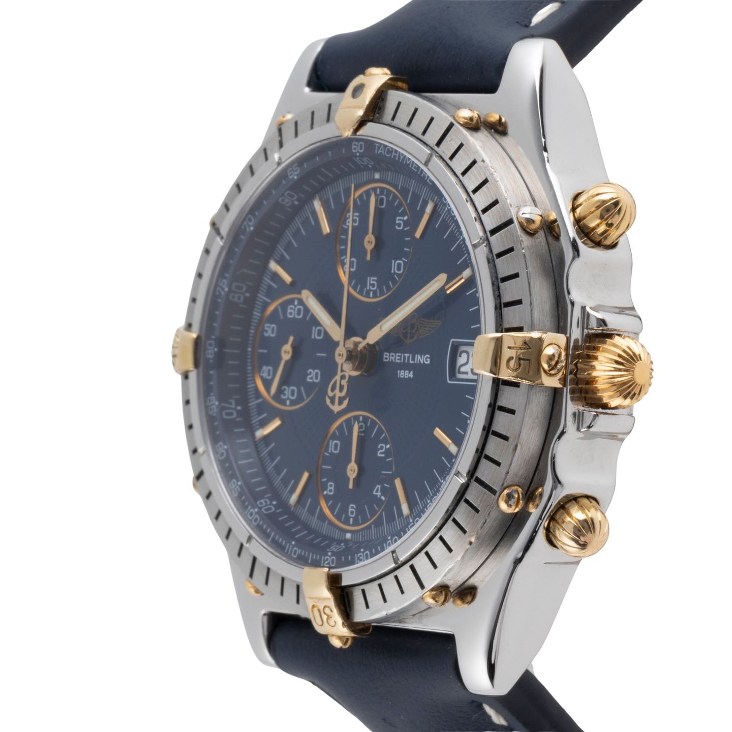 Breitling Chronomat B13047 (1995) - Blue dial 45 mm Steel case (6/8)