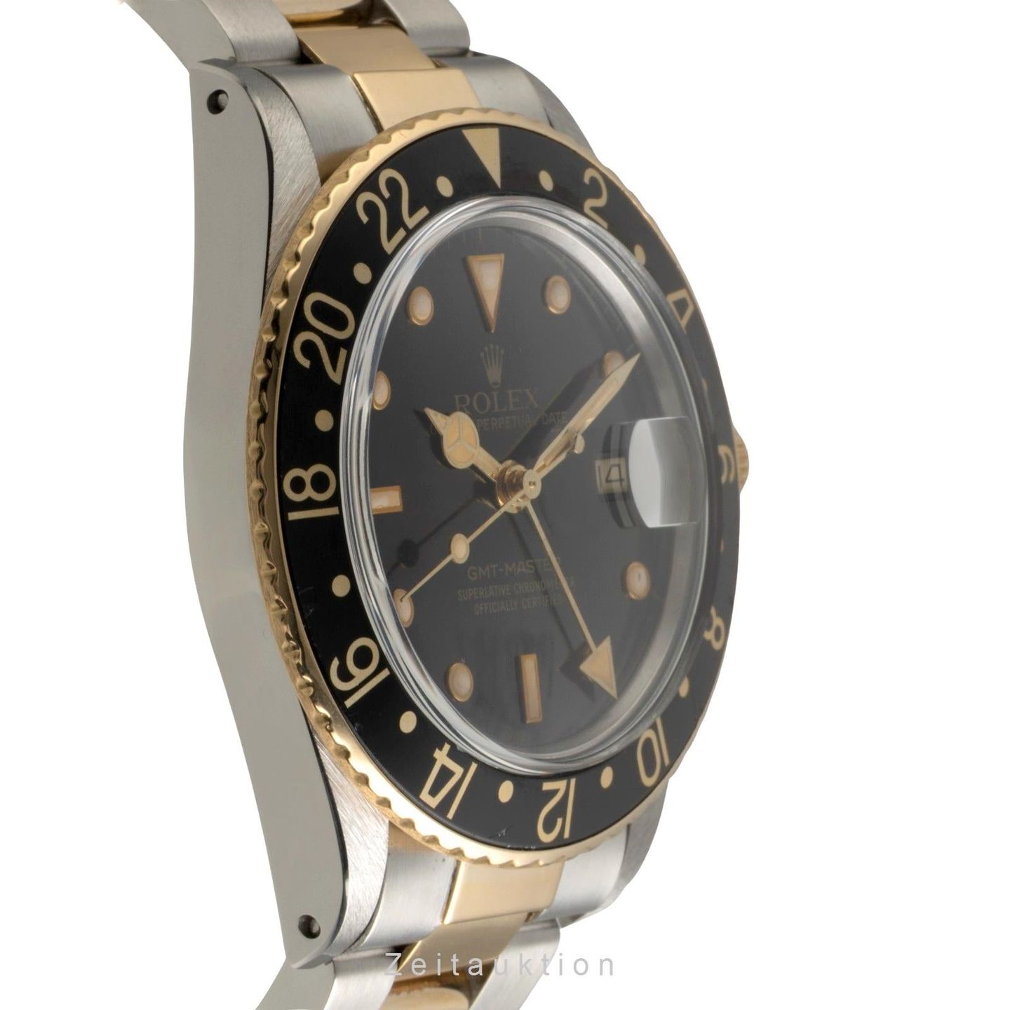 Rolex GMT-Master 16753 (1985) - Black dial 40 mm Gold/Steel case (6/8)