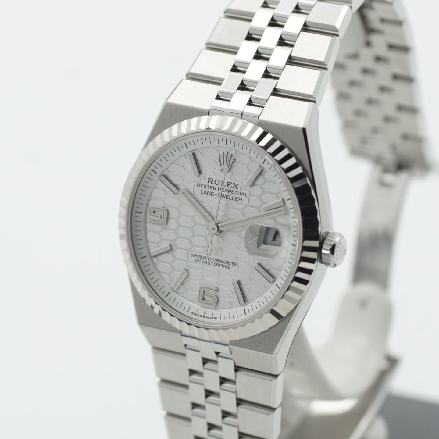 Rolex Land-Dweller 40 127334 (2025) - Wit wijzerplaat 40mm Staal (7/8)