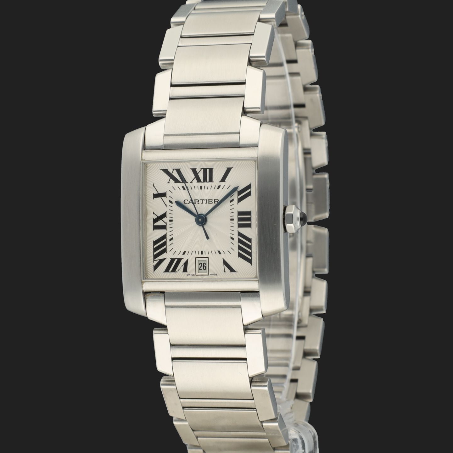 Cartier Tank Française W51002Q3 / 2302 (2003) - 28mm Staal (1/8)