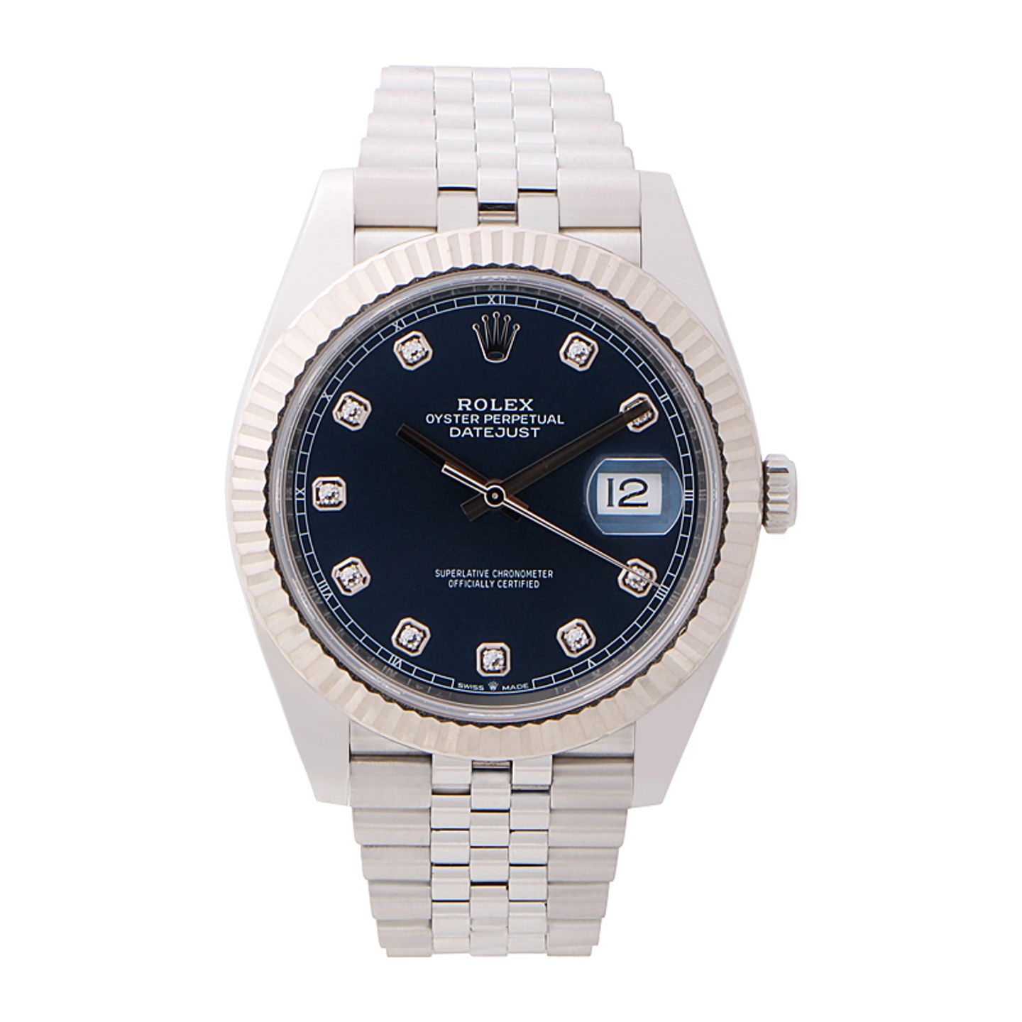 Rolex Datejust 41 126334 (2020) - Blauw wijzerplaat 41mm Staal (1/4)