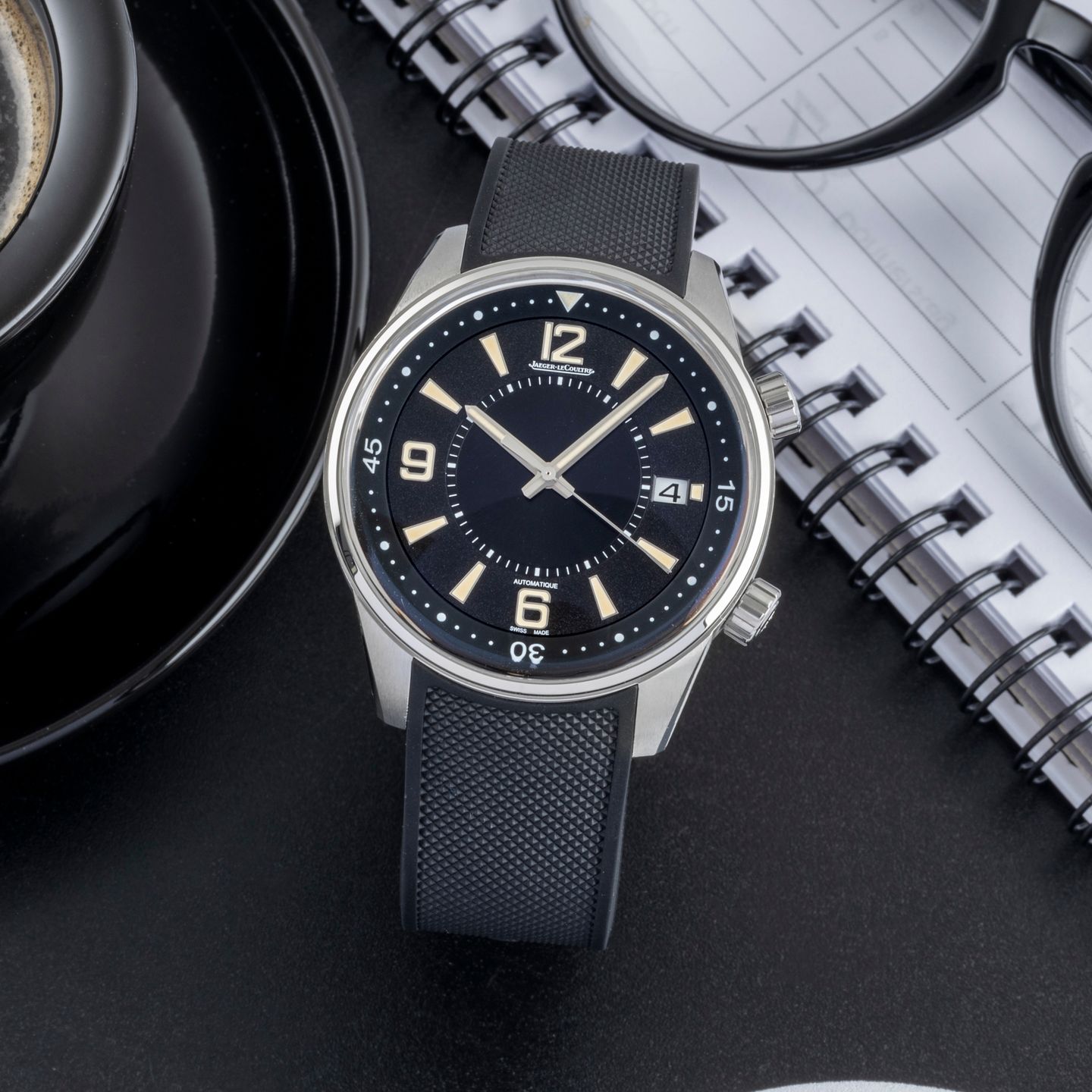 Jaeger-LeCoultre Polaris Q9068670 (Unknown (random serial)) - Black dial 41 mm Steel case (1/8)