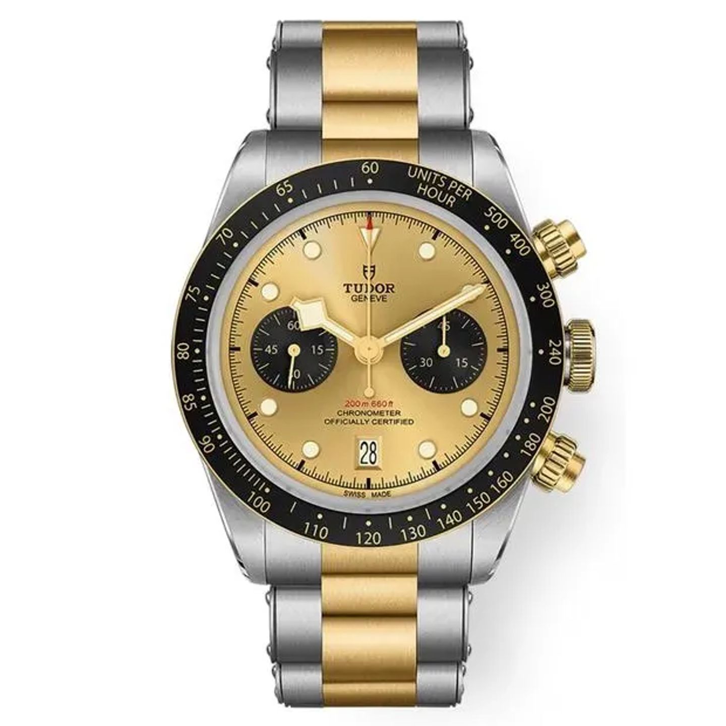 Tudor Black Bay Chrono 79363N (2025) - Champagne dial 41 mm Gold/Steel case (1/6)