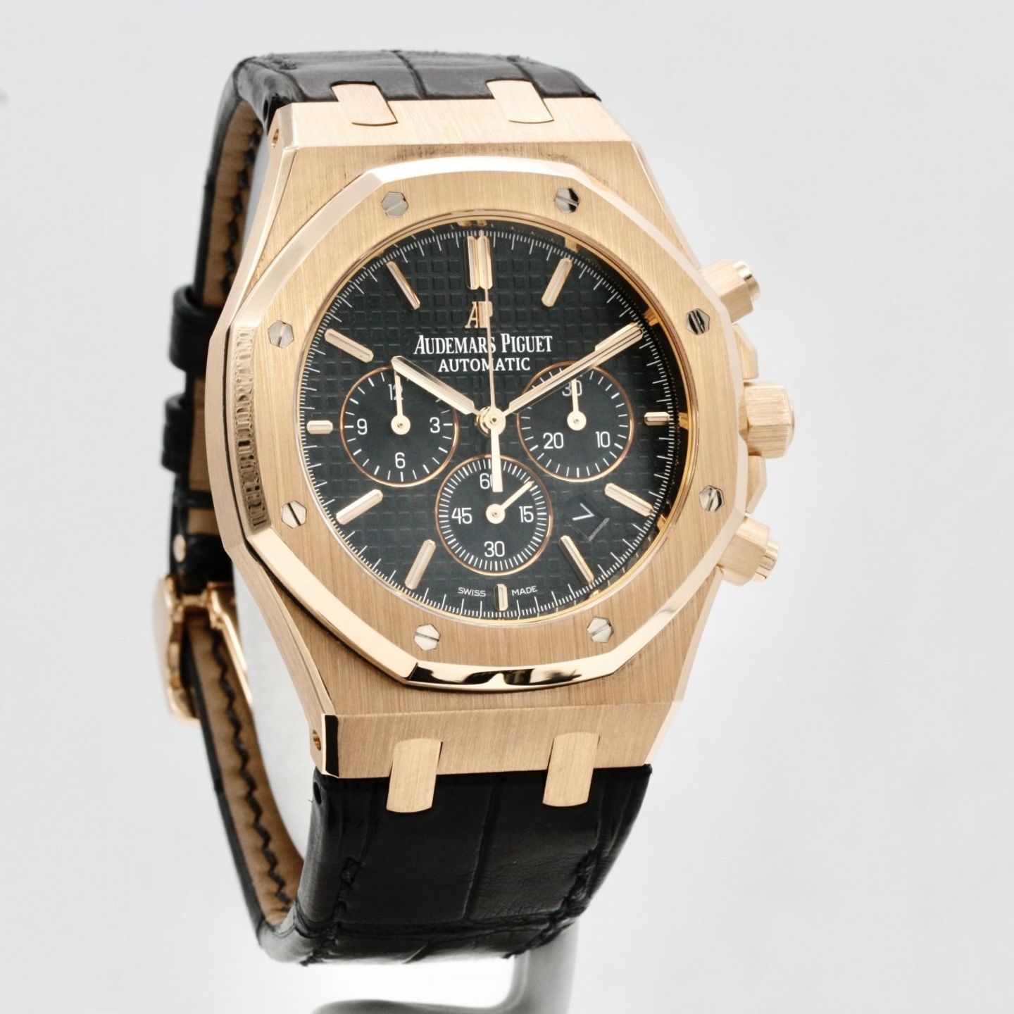 Audemars Piguet Royal Oak Chronograph 26320OR.OO.D002CR.01 (2016) - Zwart wijzerplaat 41mm Roségoud (1/1)