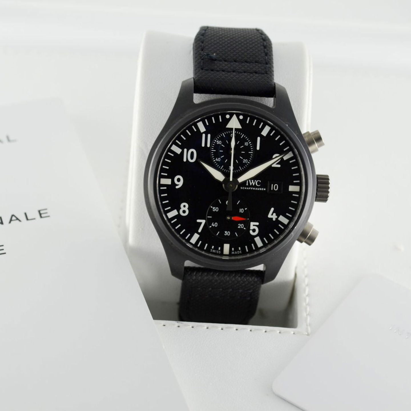 IWC Pilot Chronograph Top Gun IW389001 (2018) - Black dial 44 mm Ceramic case (7/7)