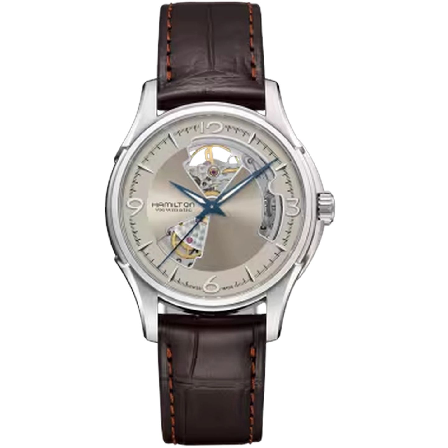 Hamilton Jazzmaster Open Heart H32565521 (2025) - Grijs wijzerplaat 40mm Staal (1/1)