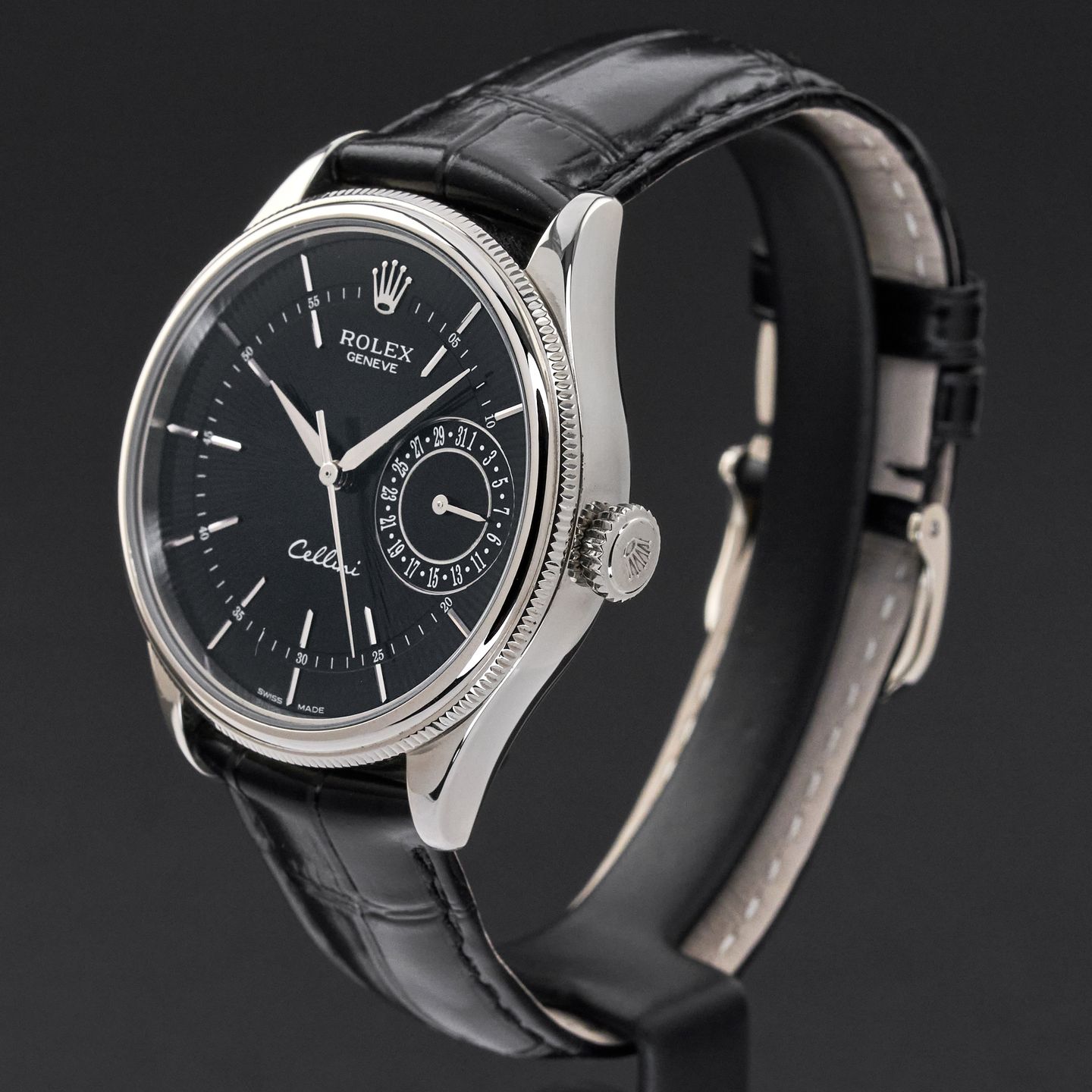 Rolex Cellini Date 50519 (2016) - Zwart wijzerplaat 39mm Witgoud (4/8)