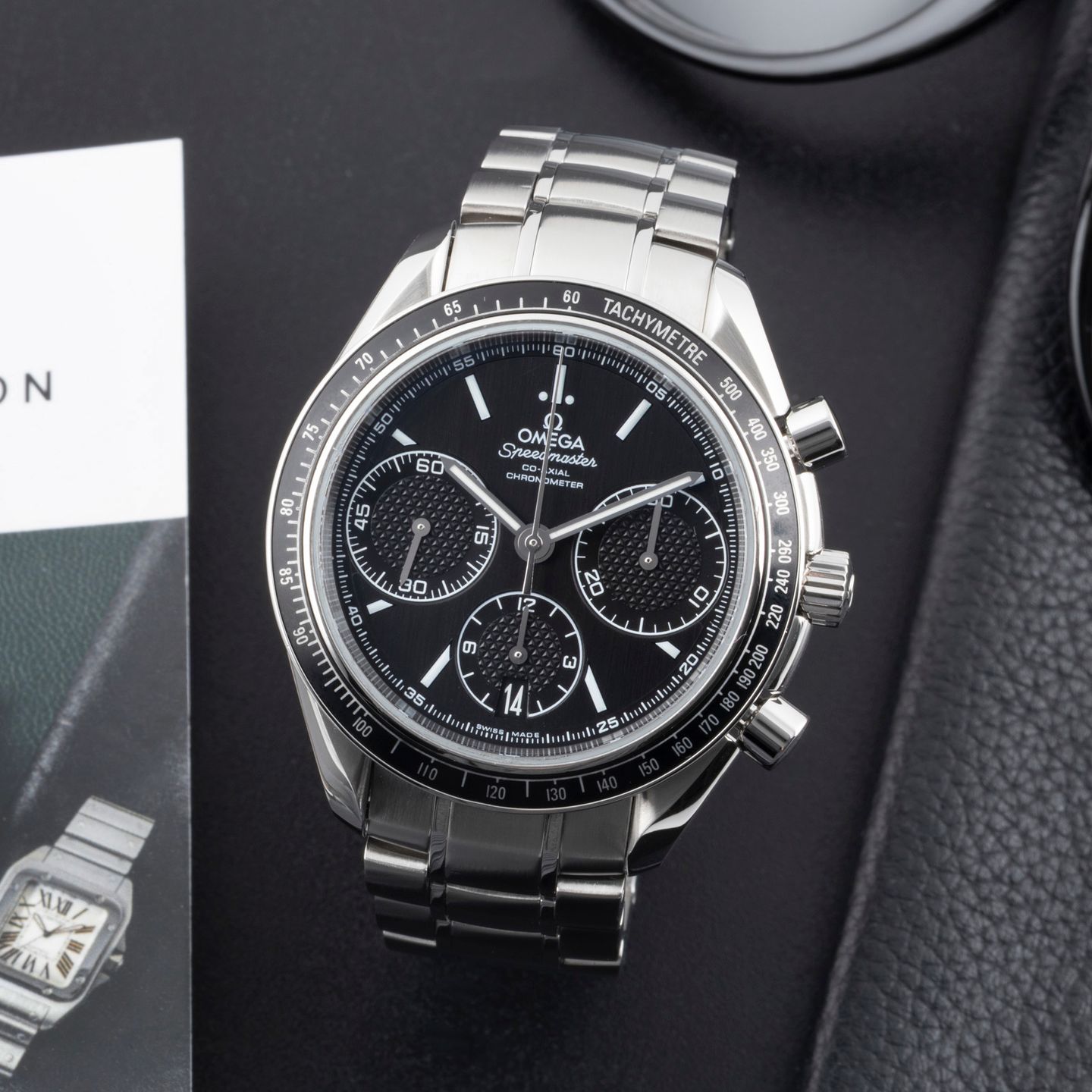 Omega Speedmaster Racing 326.30.40.50.01.001 (2014) - Black dial 40 mm Steel case (1/8)
