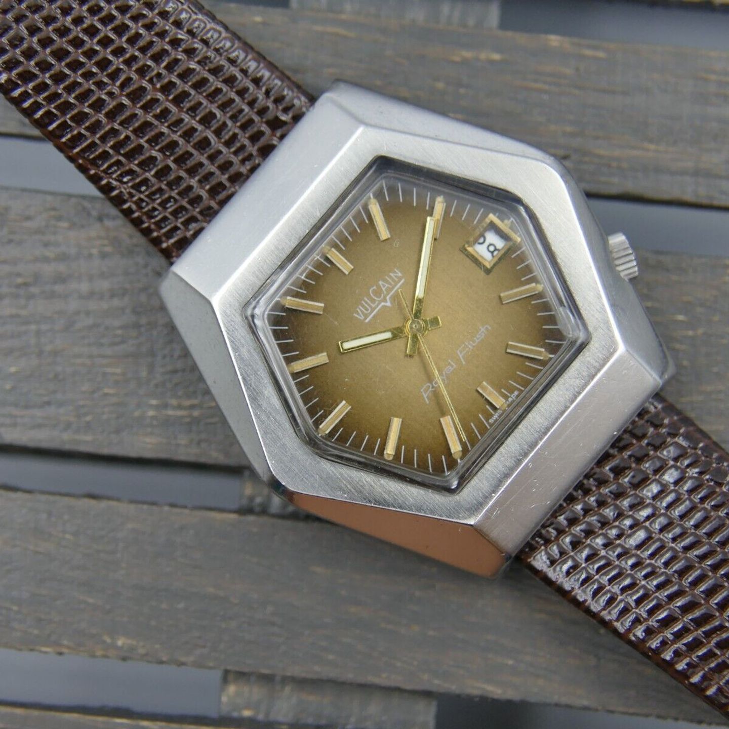 Vulcain Vintage Unknown (Unknown (random serial)) - Brown dial Unknown Unknown case (2/16)