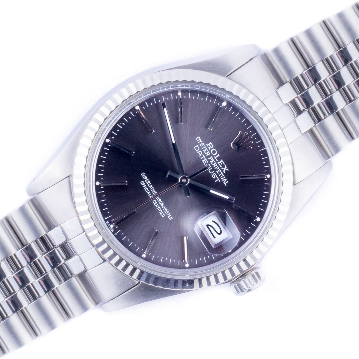 Rolex Datejust 36 16014 (1982) - Grey dial 36 mm Steel case (1/8)