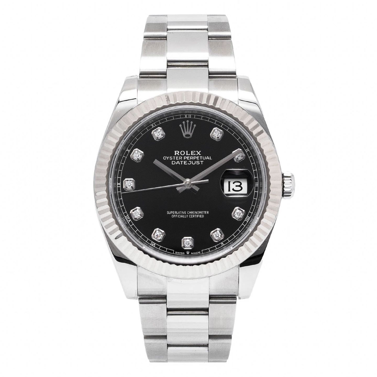 Rolex Datejust 41 126334 (2018) - Zwart wijzerplaat 41mm Staal (1/2)