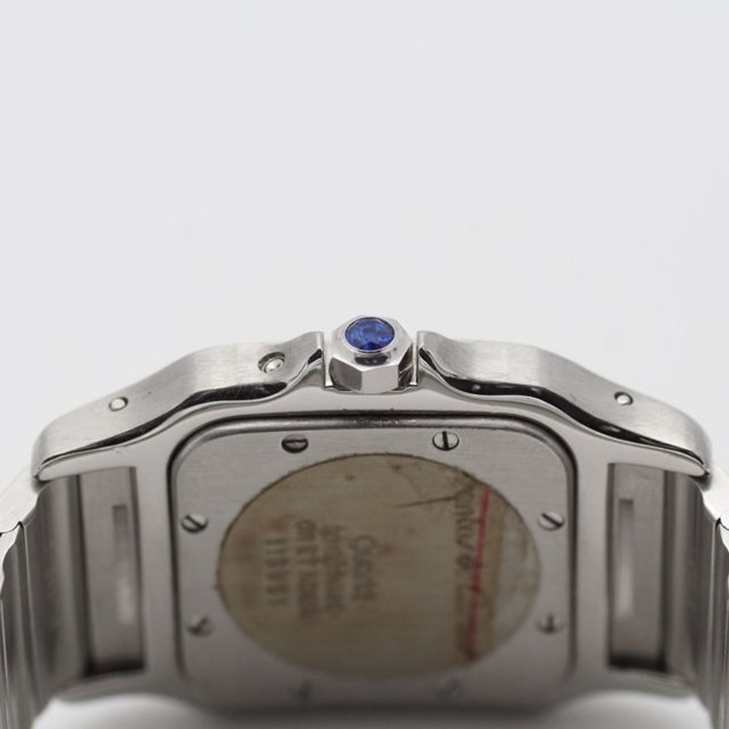 Cartier Santos 119901 (1990) - White dial 29 mm Gold/Steel case (2/8)