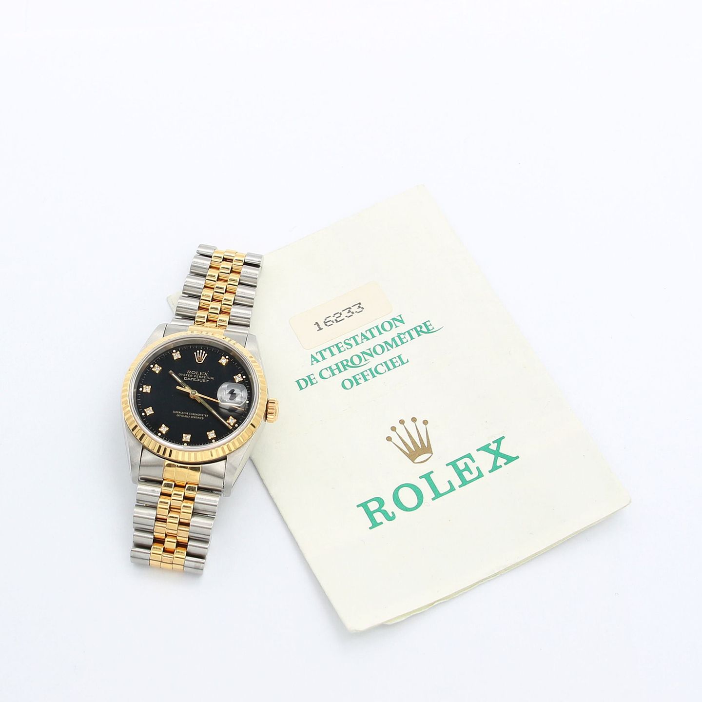 Rolex Datejust 36 16233 (Onbekend (willekeurig serienummer)) - 36mm Goud/Staal (3/7)