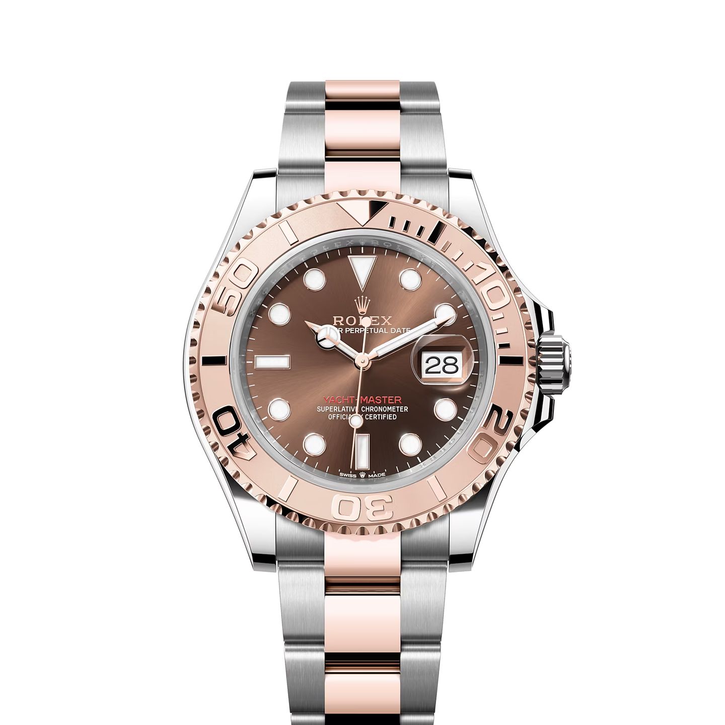 Rolex Yacht-Master 40 126621 (Onbekend (willekeurig serienummer)) - Bruin wijzerplaat 40mm Staal (1/8)