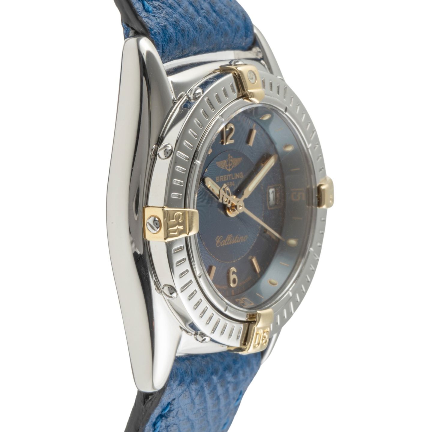 Breitling Callistino B52045 (1995) - Blauw wijzerplaat 28mm Staal (7/8)