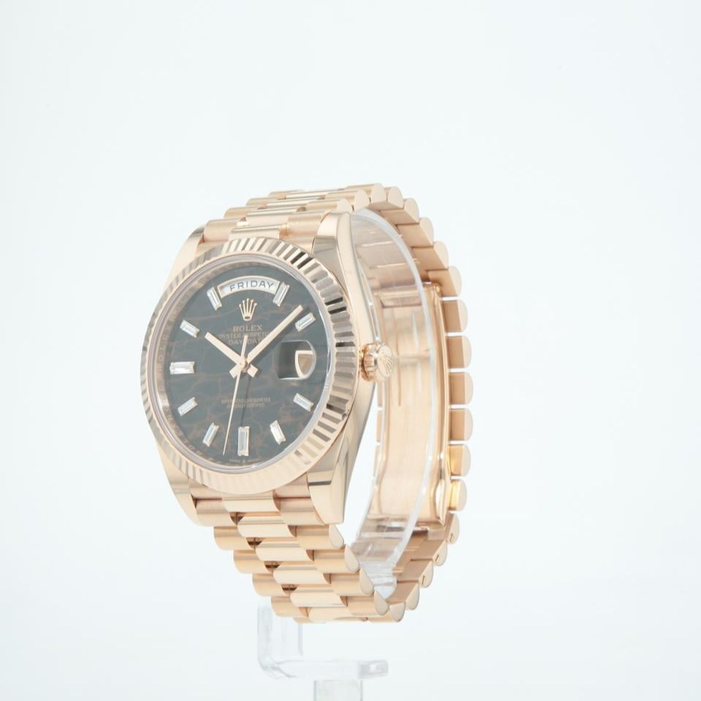 Rolex Day-Date 228235 (2023) - Brown dial 40 mm Rose Gold case (8/8)
