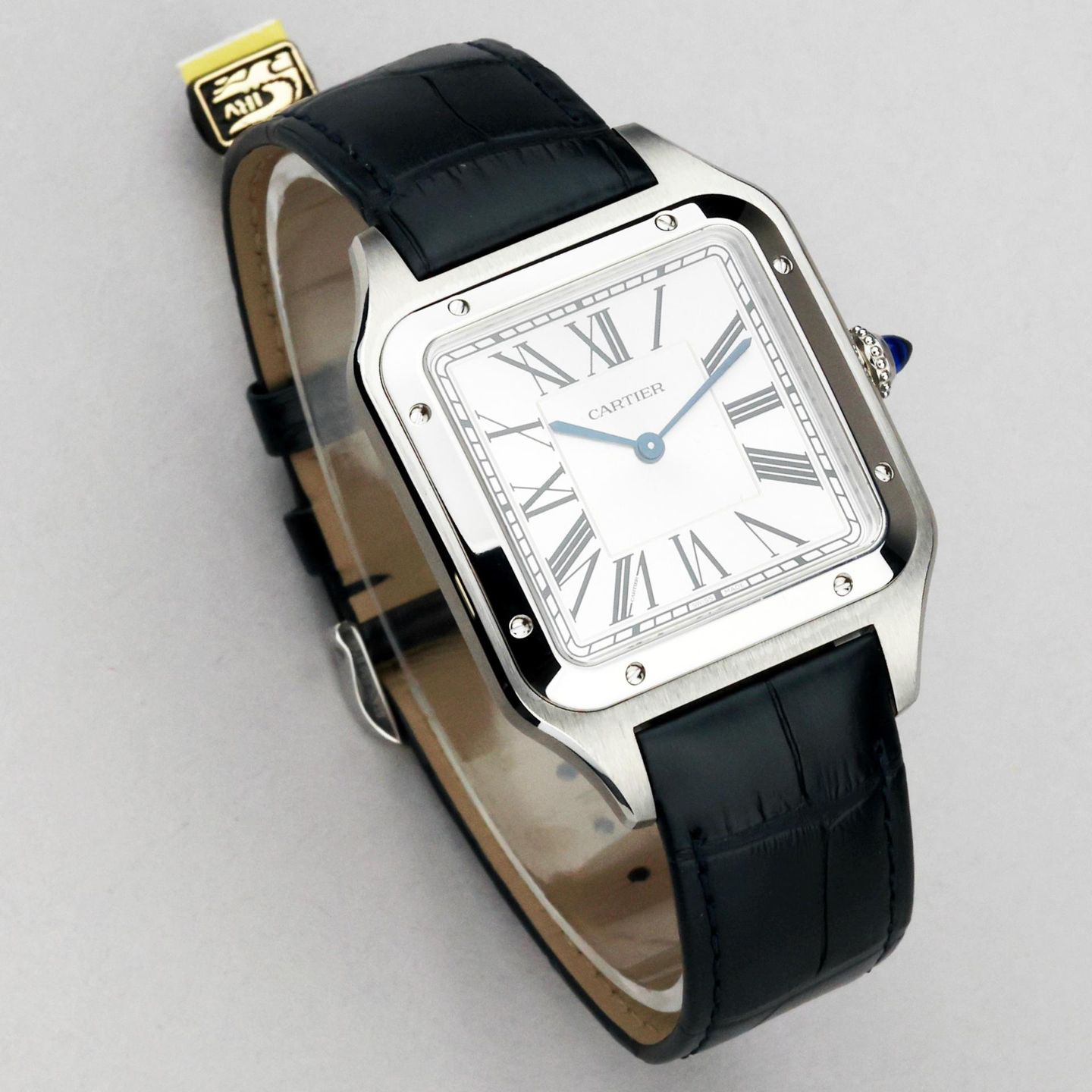 Cartier Santos Dumont WSSA0032 (2026) - Zilver wijzerplaat 47mm Staal (2/8)