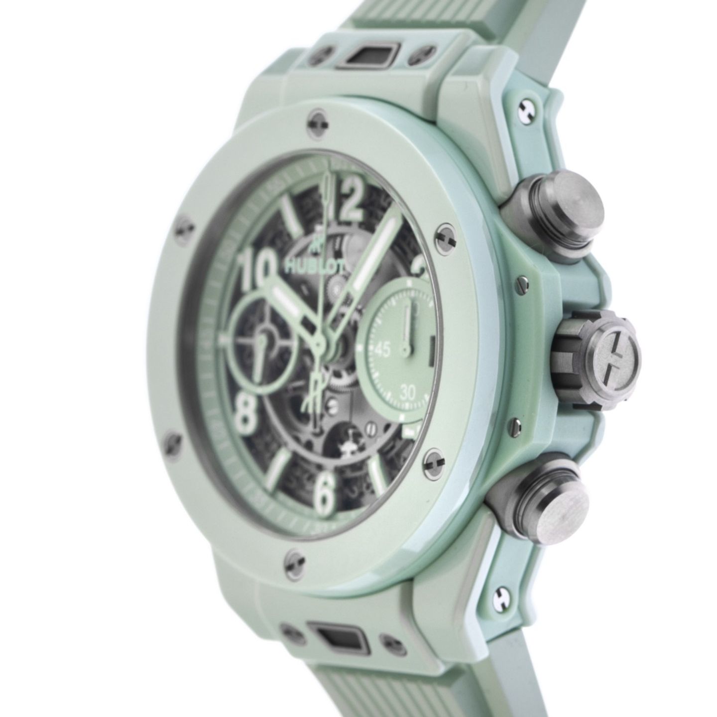 Hublot Big Bang Unico 441.GS.5221.RX (2025) - Green dial 42 mm Ceramic case (4/7)