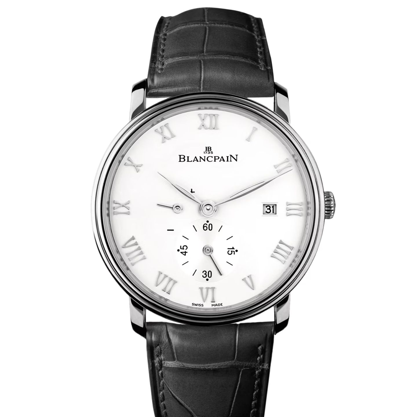 Blancpain Villeret Ultra-Slim 6606-1127-55B (2024) - Wit wijzerplaat 41mm Staal (1/1)