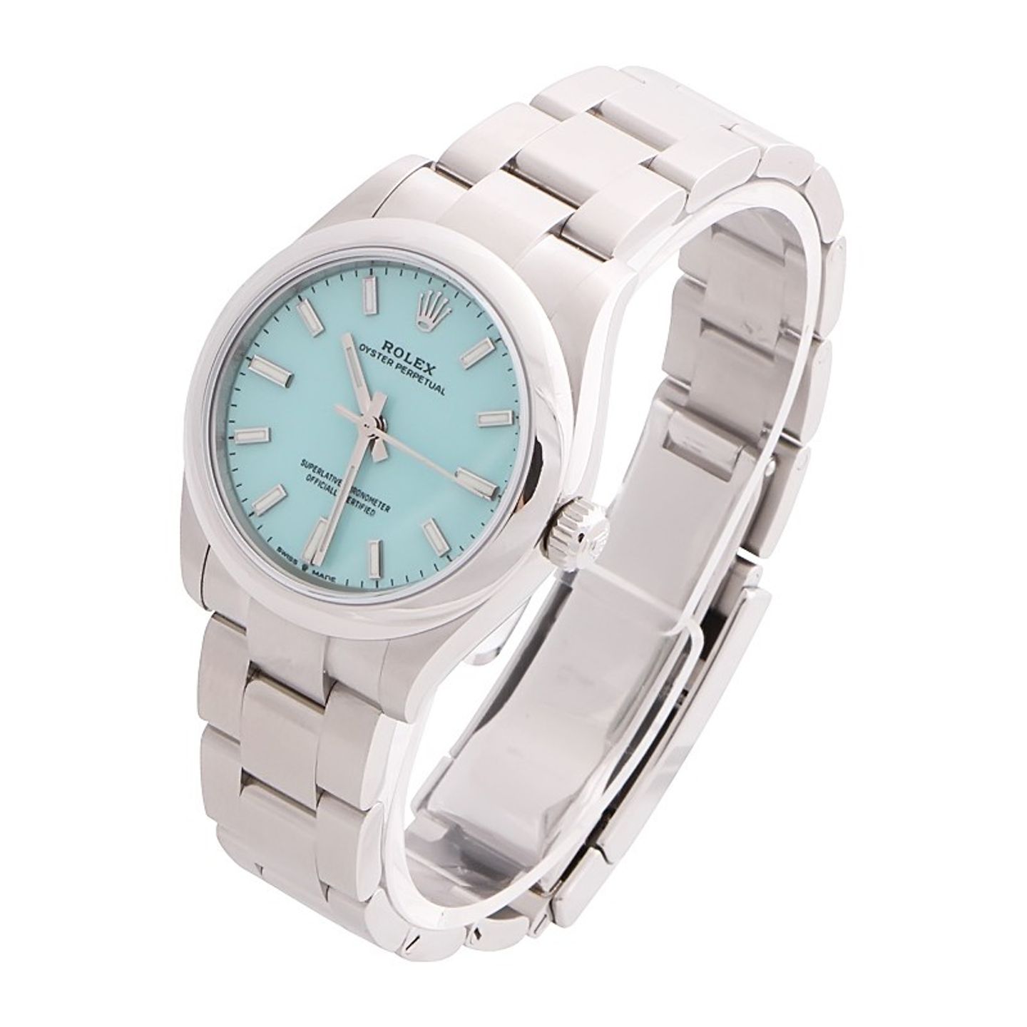 Rolex Oyster Perpetual 31 277200 (2024) - Turquoise dial 31 mm Steel case (2/4)