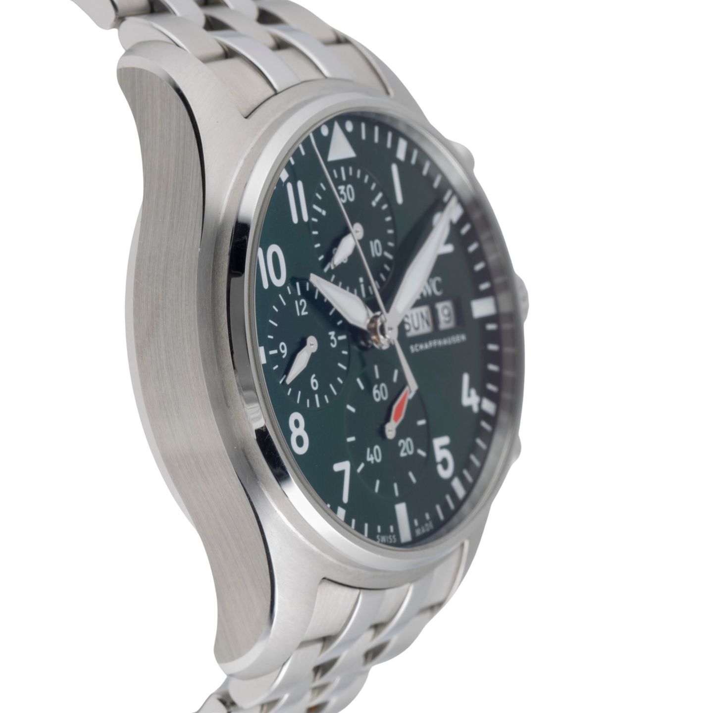 IWC Pilot Chronograph IW388104 (Unknown (random serial)) - Blue dial 41 mm Steel case (7/8)