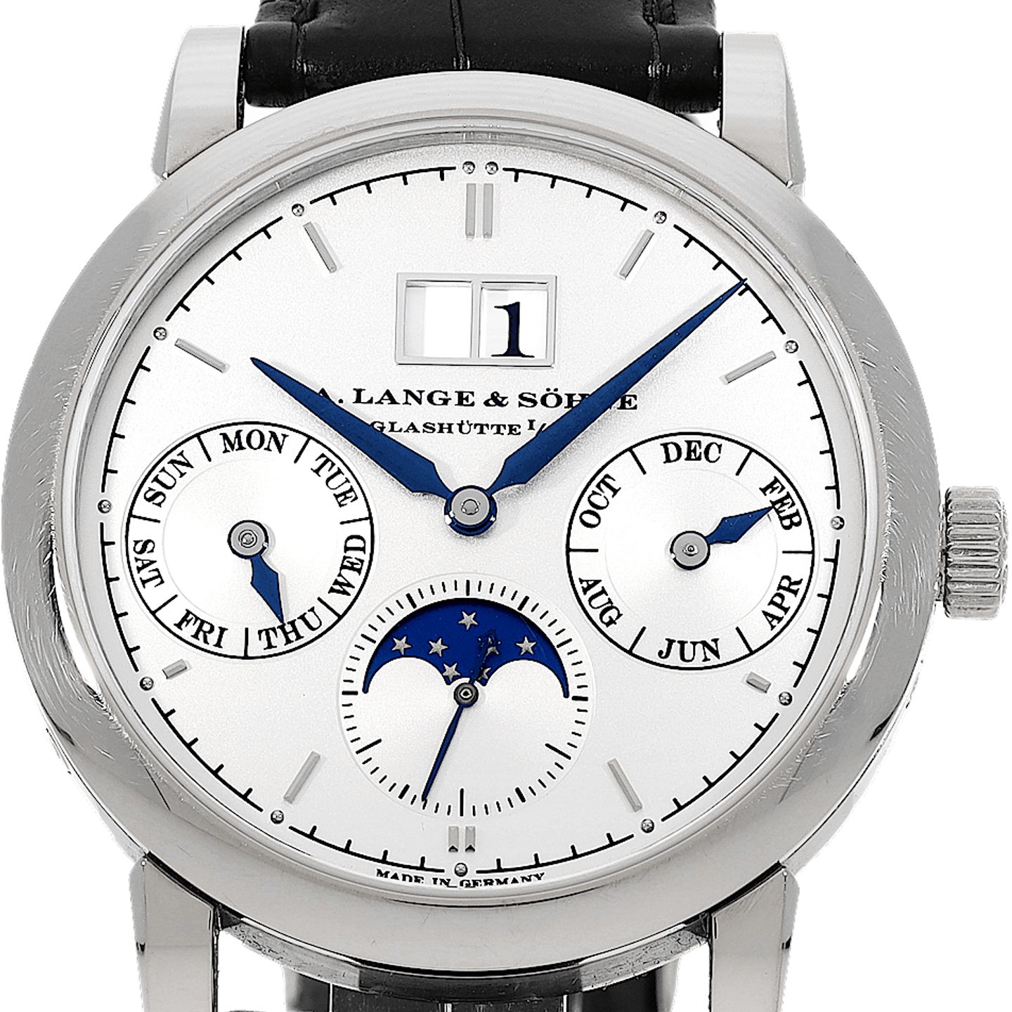 A. Lange & Söhne Saxonia 330.026 (Unknown (random serial)) - Silver dial 39 mm White Gold case (1/3)
