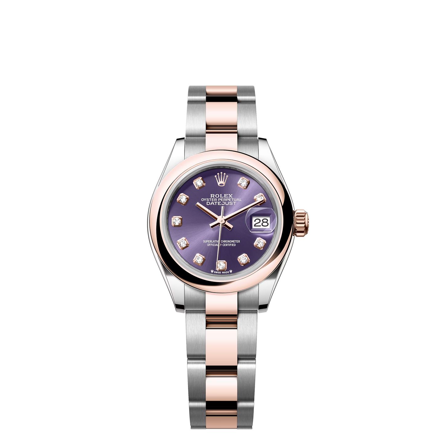 Rolex Lady-Datejust 279161 (2024) - Paars wijzerplaat 28mm Staal (1/1)