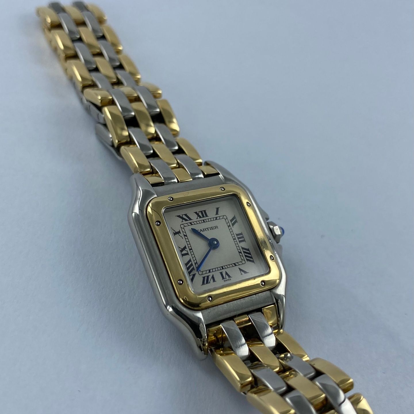 Cartier Panthère 1057917 (Unknown (random serial)) - Silver dial 22 mm Gold/Steel case (6/6)