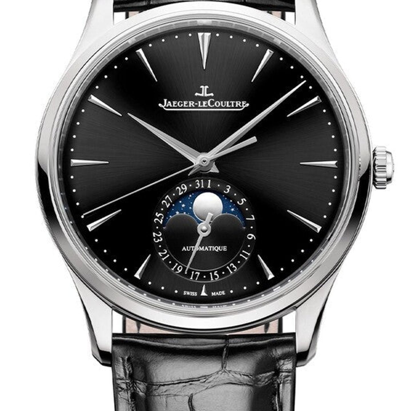 Jaeger-LeCoultre Master Ultra Thin Moon Q1368471 (2026) - Black dial 39 mm Steel case (1/1)